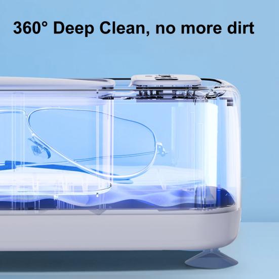 Ультразвуковой очиститель ювелирных изделий 45 кГц, емкость резервуара для воды 300 мл, цифровой таймер, машина для чистки колец и очков