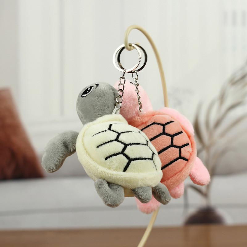 Adorable Ocean Animal Turtle Plush Toy Cute Keychain Attachment Small Size