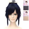 Парик для косплея Парик для косплея с Vance Touken Ranbu Yamato no Kami Stable Short Blue Black Black Blue Black White Mercier Wig Net Set of 2
