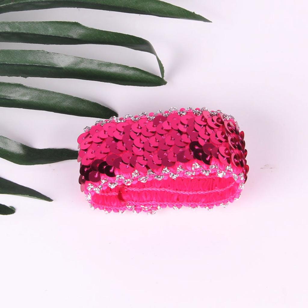 Popular Fingerless Cuffs Sequined Oversleeves Elastic Arm Sleeves Wrist Cuffs Cover for Dancing Event Dressingup