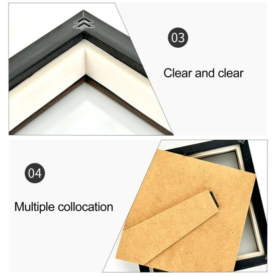 10-дюймовая деревянная фоторамка Shadow Box квадратный держатель для фотографий DIY Crafts Plant Flower