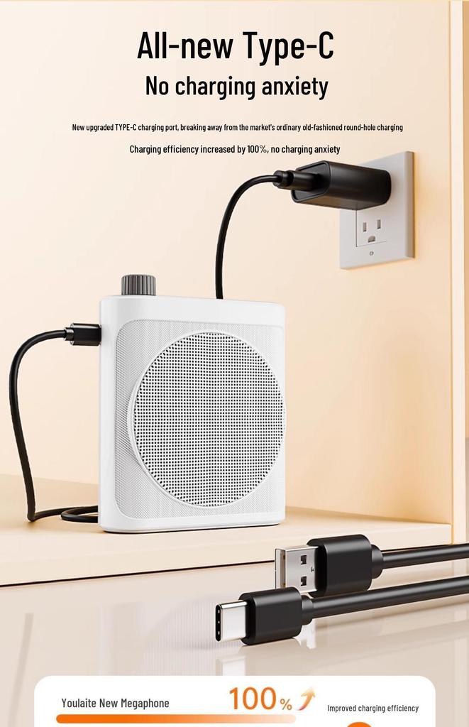 Магнитный двойной зажим-микрофон на лацкан и мощный Bluetooth-динамик для класса и экскурсий