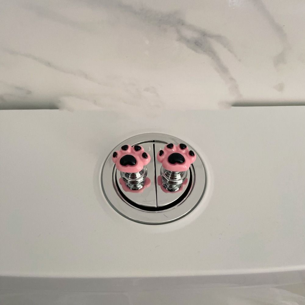 Милая кнопка смыва унитаза, экономящий труд переключатель для унитаза, прочный подъемник крышки унитаза