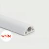 1Pc 2m/78.74in PVC Floor Cord Cover Self-Adhesive Anti-extrusion Extension Wiring Duct Protector Power Cable Protector