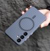 Чехол для мобильного телефона Samsung S25 Ultra Ледяной туман Гофрированный Магнитная адсорбция S24 Ultra Матовый Не желтеющий Защитный чехол