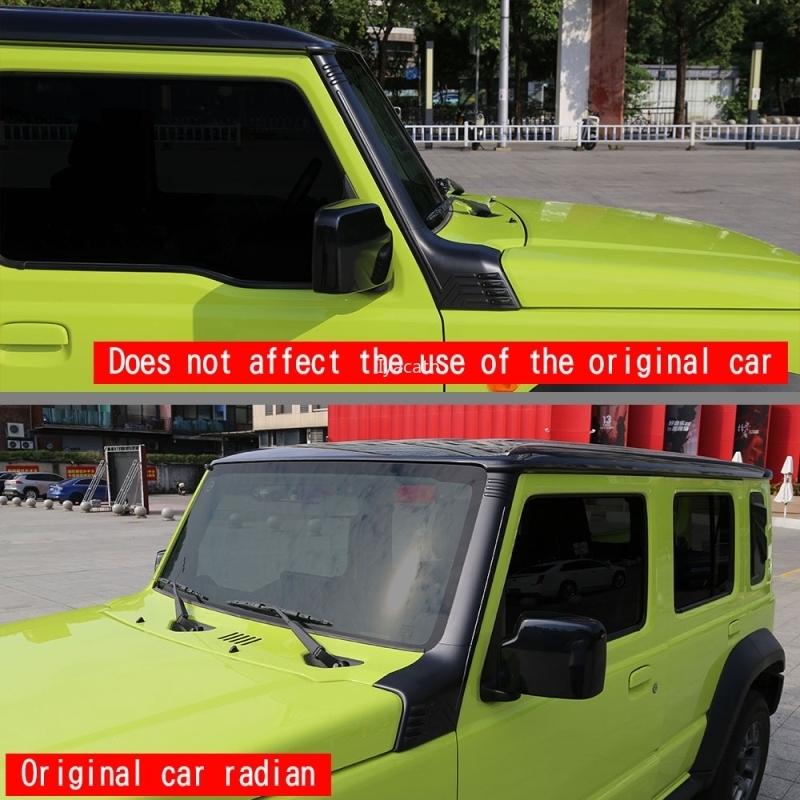 Для Suzuki Jimny Nomade 2025 2026 ABS Черный матовый передняя декоративная накладка на стойку A лобового стекла Защита от царапин Накладка на кузов