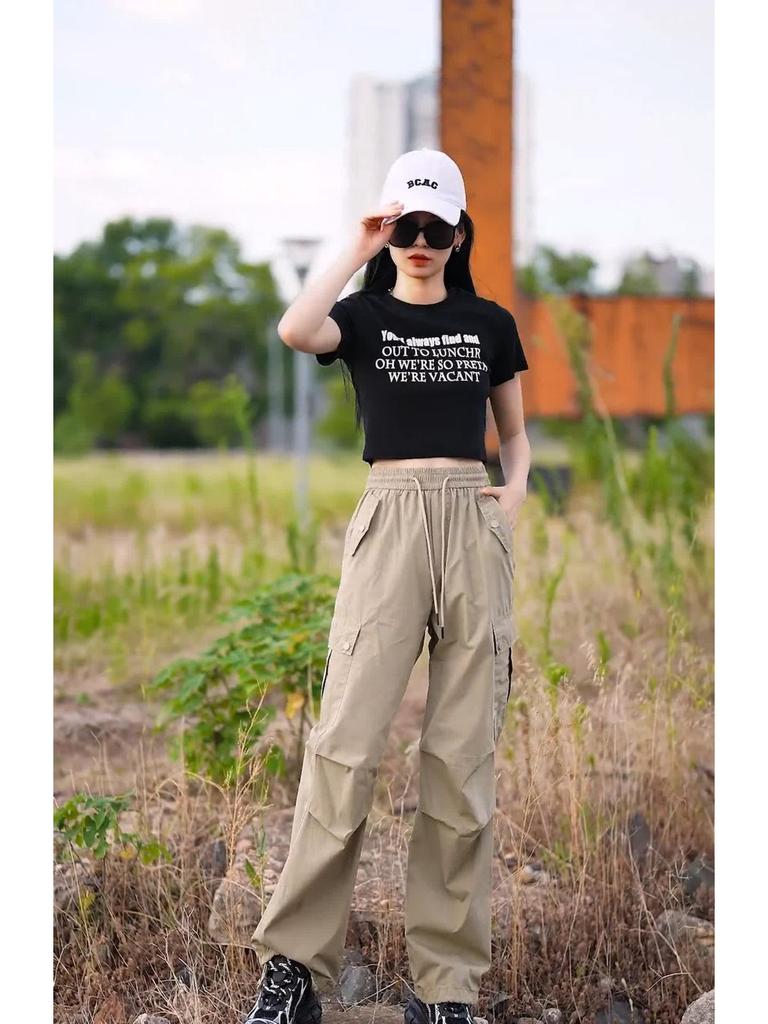 Женские спортивные брюки Woodpecker быстросохнущие свободного кроя - Утягивающие, дышащие, для весны и осени