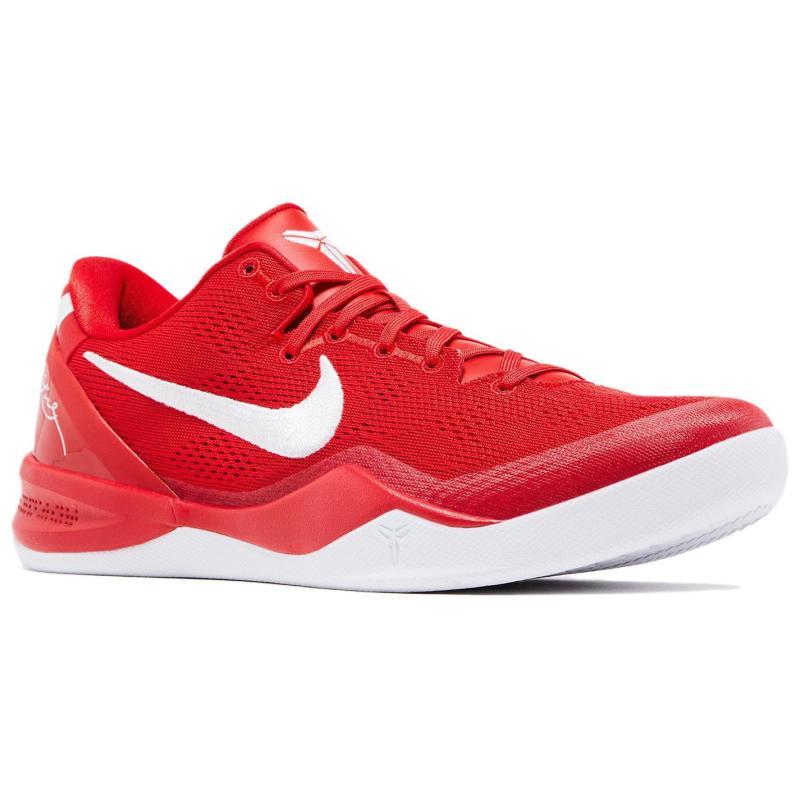 Nike Кобе 8 Износостойкие Баскетбольные Кроссовки с Низким Верхом Унисекс Красные Nike HM6469-600