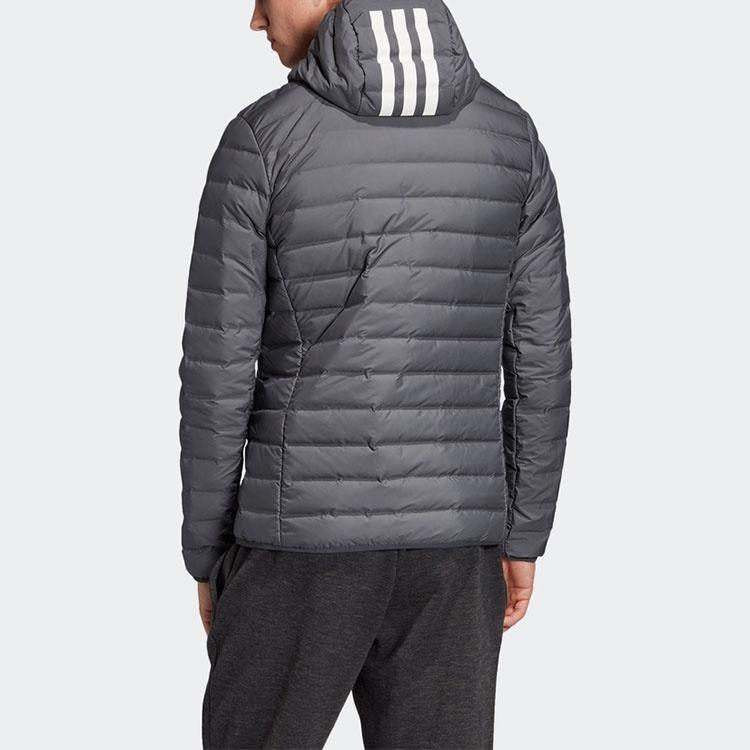 adidas Varilite 3s H J Сохраняющая тепло Наружная с капюшоном пуховая куртка Черная Мужская DZ1420