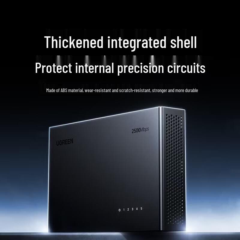 Ugreen 5-портовый Gigabit Ethernet-коммутатор 2,5G (Китайская версия)