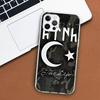 Чехол для телефона с турецким флагом Турции для Apple iPhone 11 12 13 15 14 Pro 7 XR X XS Max 8 Plus + Mini SE, мягкий чехол с индивидуальным принтом