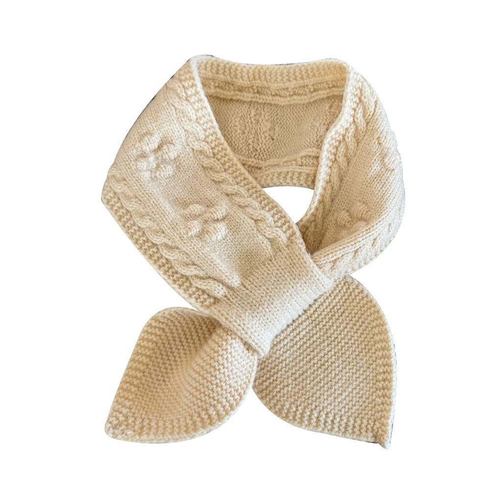 Мягкий детский зимний шарф Теплый детский платок Простой вязаный шарф Для улицы