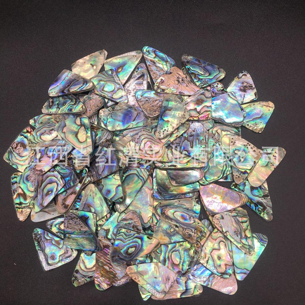 Треугольная изогнутая подвеска из раковины абалона для изготовления украшений и аксессуаров своими руками