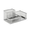 3/4 Grid Metal Mesh Pen Holder Large Capacity Makeup Brush Storage Bucket  Bedroom Decoration