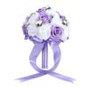 Artificial Wedding Bouquet Simulation Bridal Holding Flower Decoration Wedding SuppliesPurple