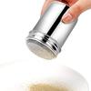 Stainless Steel Powder Shaker Can, Powder Shaker Bottle, Seasoning Can, Powdered Sugar Shaker, 5.9*9cm
