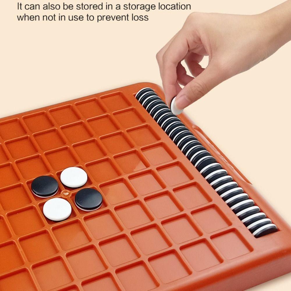 Tabletop Game Flip Black White Chess Board Touch Flip Reversi Strategy Board Game  Camping Hiking