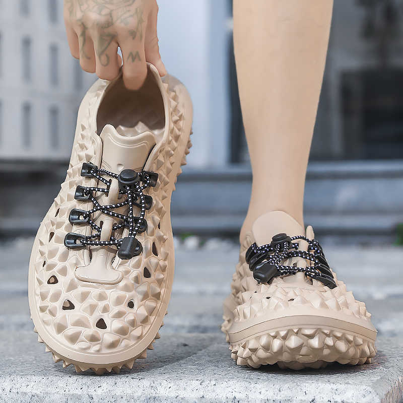 Fashion With Lacing Flat-heeled Sandal Sea Shoes For Man Beach Water Slippers Sneakers Sport Vip Link Fitness 2025g Shose Promo