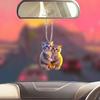 Подвеска для сумки Кот Брелок для ключей от машины Кольцо для ключей от машины Украшение для машины Модная акриловая подвеска Салон автомобиля