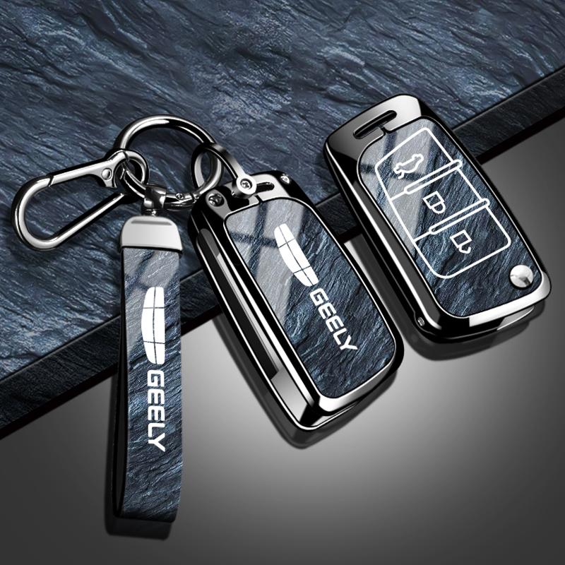 Чехол-брелок из цинкового сплава для автомобильного ключа Geely Emgrand Ec7 Ec8 Gc6 Ec715 Ec718 Emgrand7 Eu7 Ec7-Rv Ec718-Rv Аксессуары