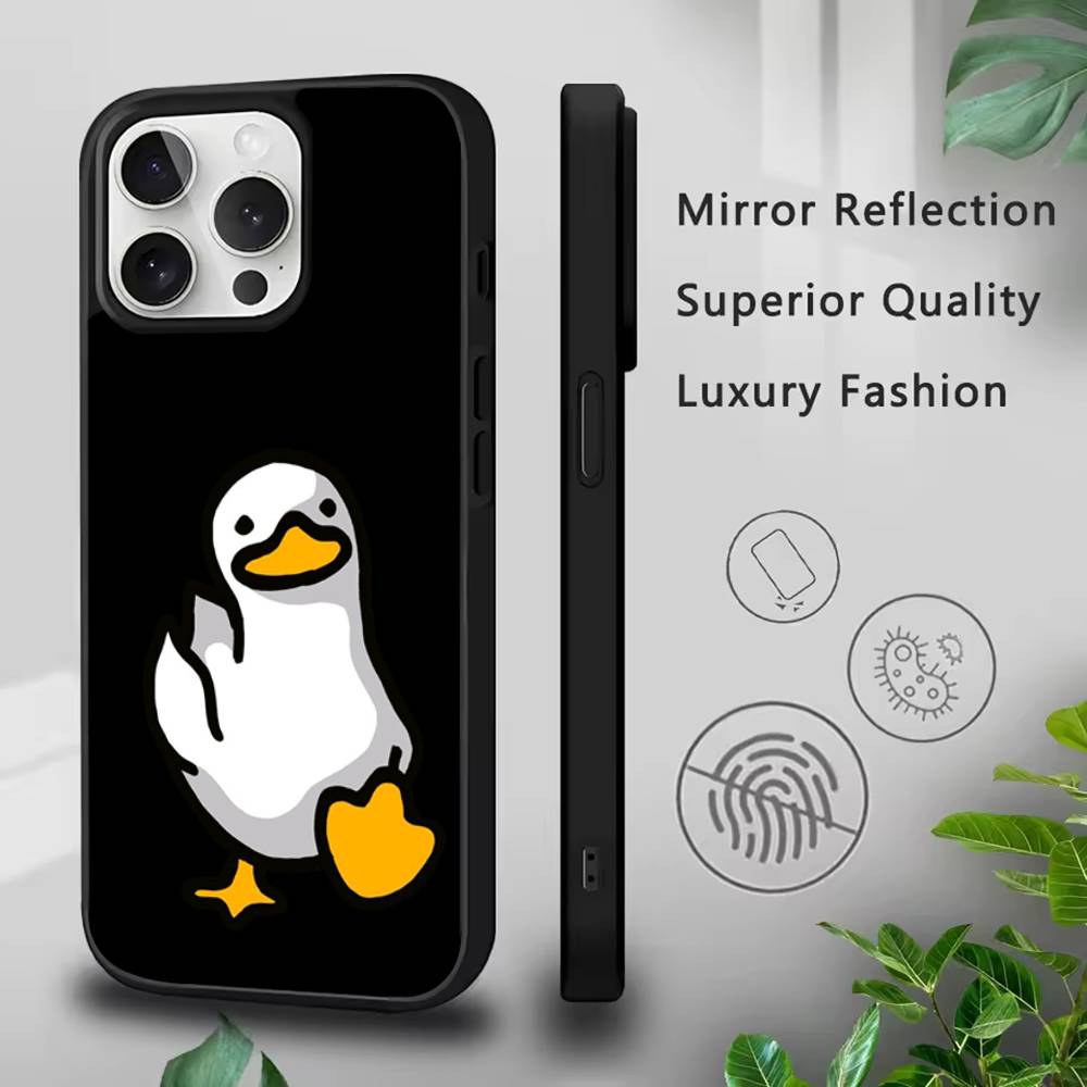 Смешной мем D-DucK Goose Чехол для телефона для IPhone 17,16,15,Pro,Max,Air,14,Plus,13,12,11 MagSafe Беспроводная зарядка Чехол