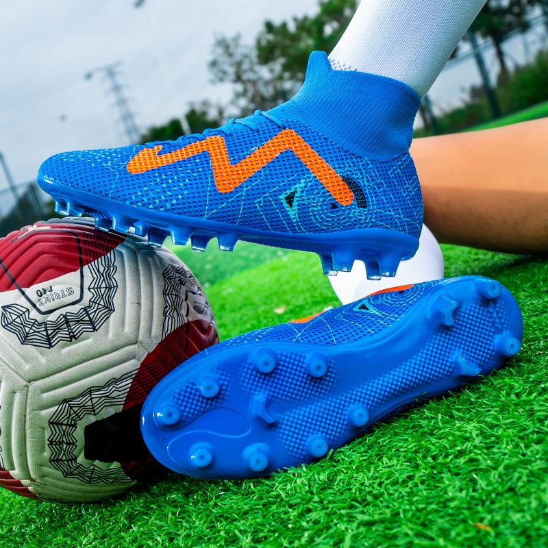 Футбольные бутсы 35-45 Футбольные бутсы унисекс с длинными ногтями Высокоэластичные носки Профессиональный искусственный капитан Спорт на открытом воздухе Детские футбольные бутсы