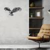 Bald Eagle Metal Wall Art Outdoor Décor Black Metal Birds for Yard Ideal for Arts & Crafts and Window Treatments Stylish Home