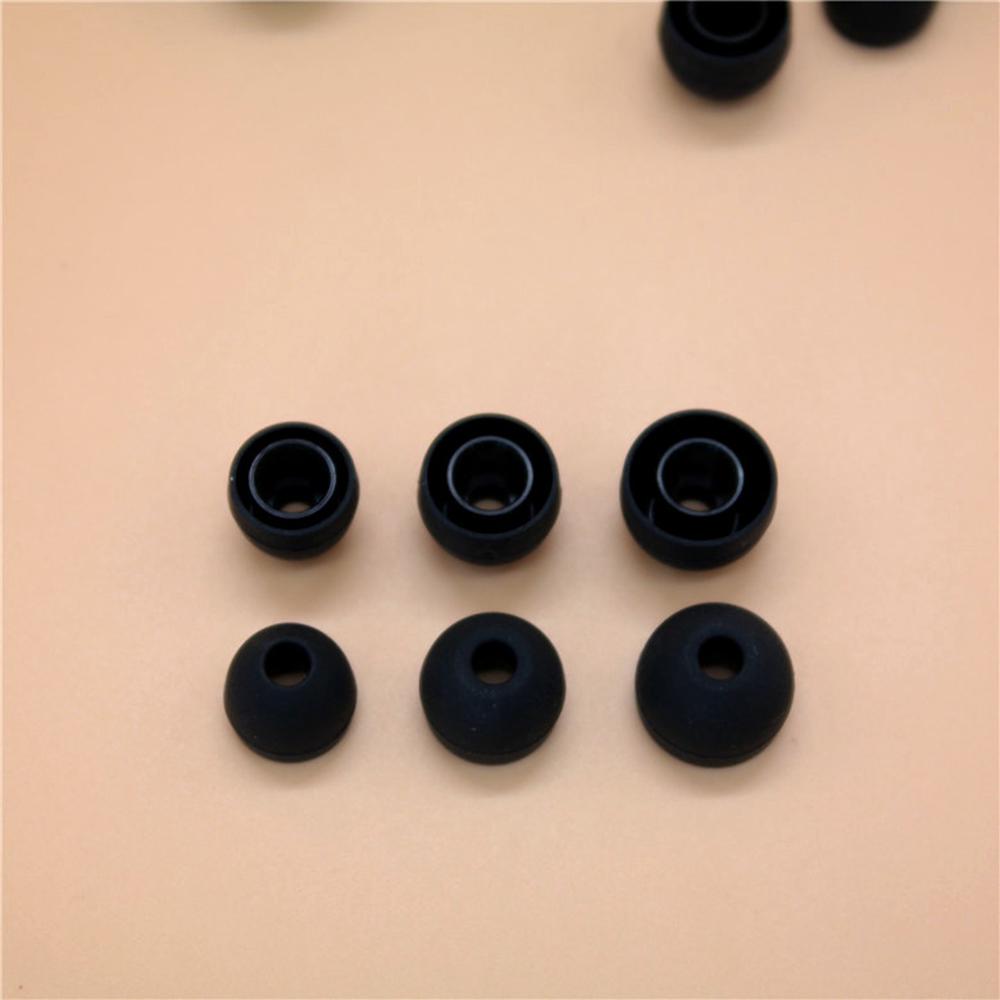 12PCS / 6 Pairs Replacement Earbuds Ear Tips Ear Buds Silicone Tips for In-Ear Headphones 3 Sizes