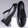 Модная лаковая кожа мужские туфли Классический и минималистичный дизайн Стиль Кэжуал офис и работа бизнес Большой размер Обувь на толстой подошве