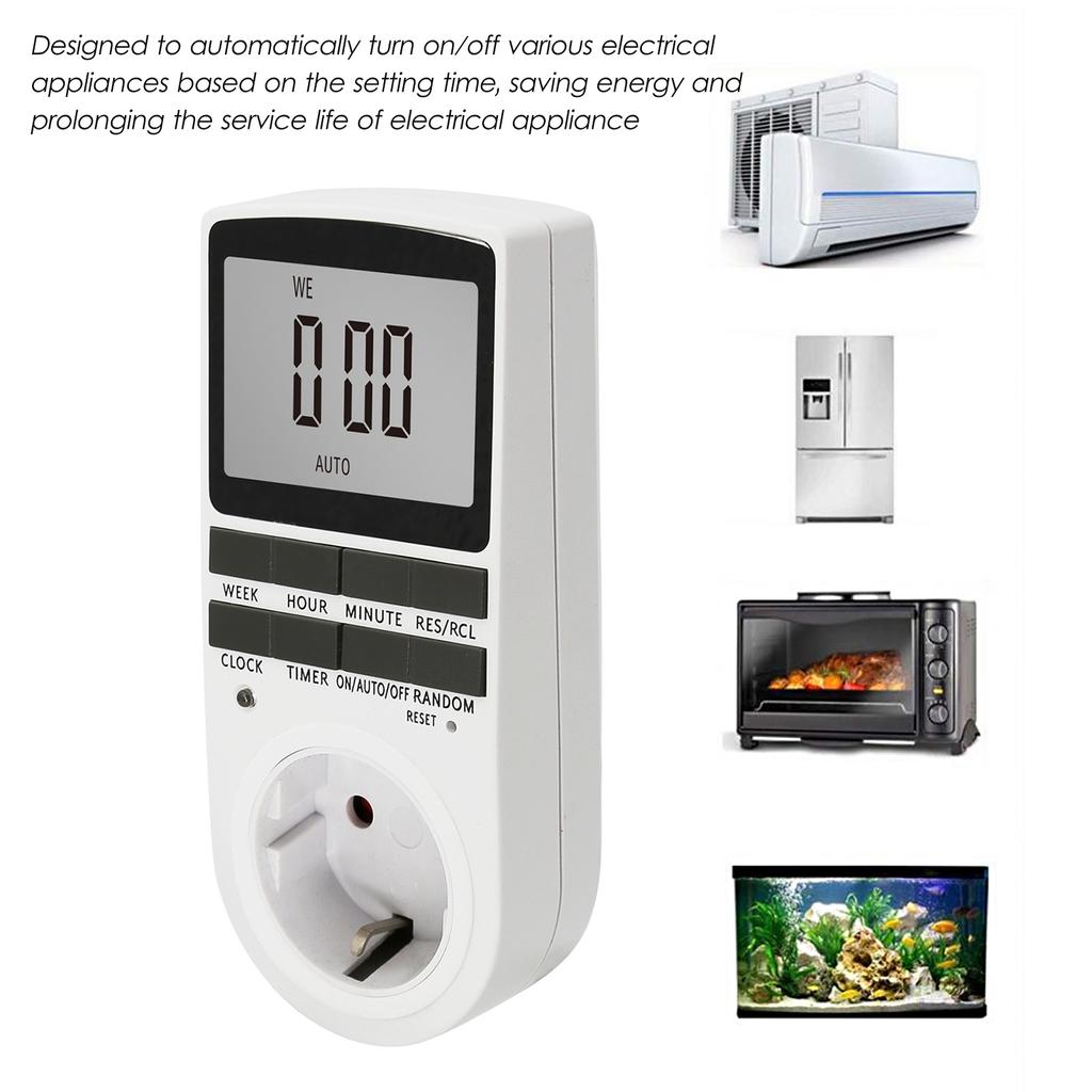 Цифровой таймер, гнездо цифрового электронного таймера, ЖК-дисплей, подключаемый модуль, программируемое время