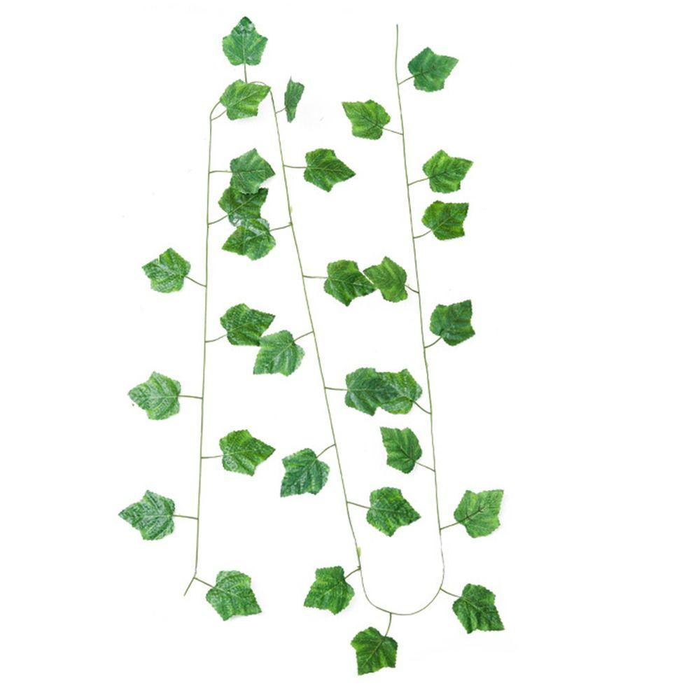 12pcs DIY Artificial Spring Leaf Vine Artificial Foliage Garland Hanging Plants  Holiday Decoration