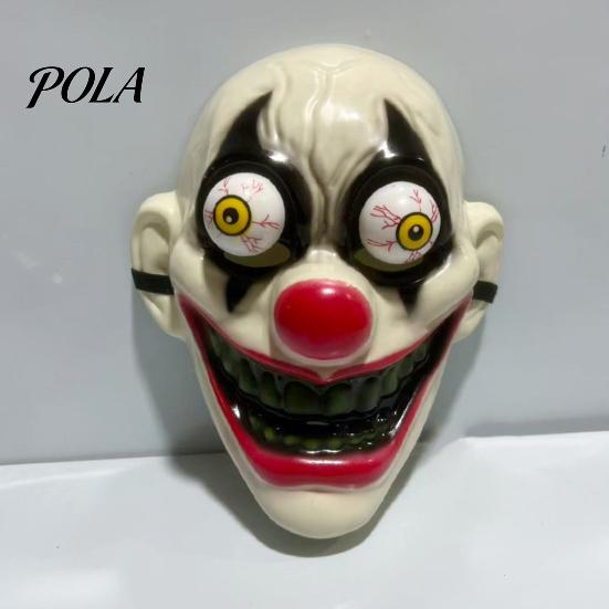 Resistant to Falling Halloween Mask Horror Full Face with Protruding Bloodshot Eyeballs, Scary Party Creepy Secret Room Script Prop for Adult Cosplay