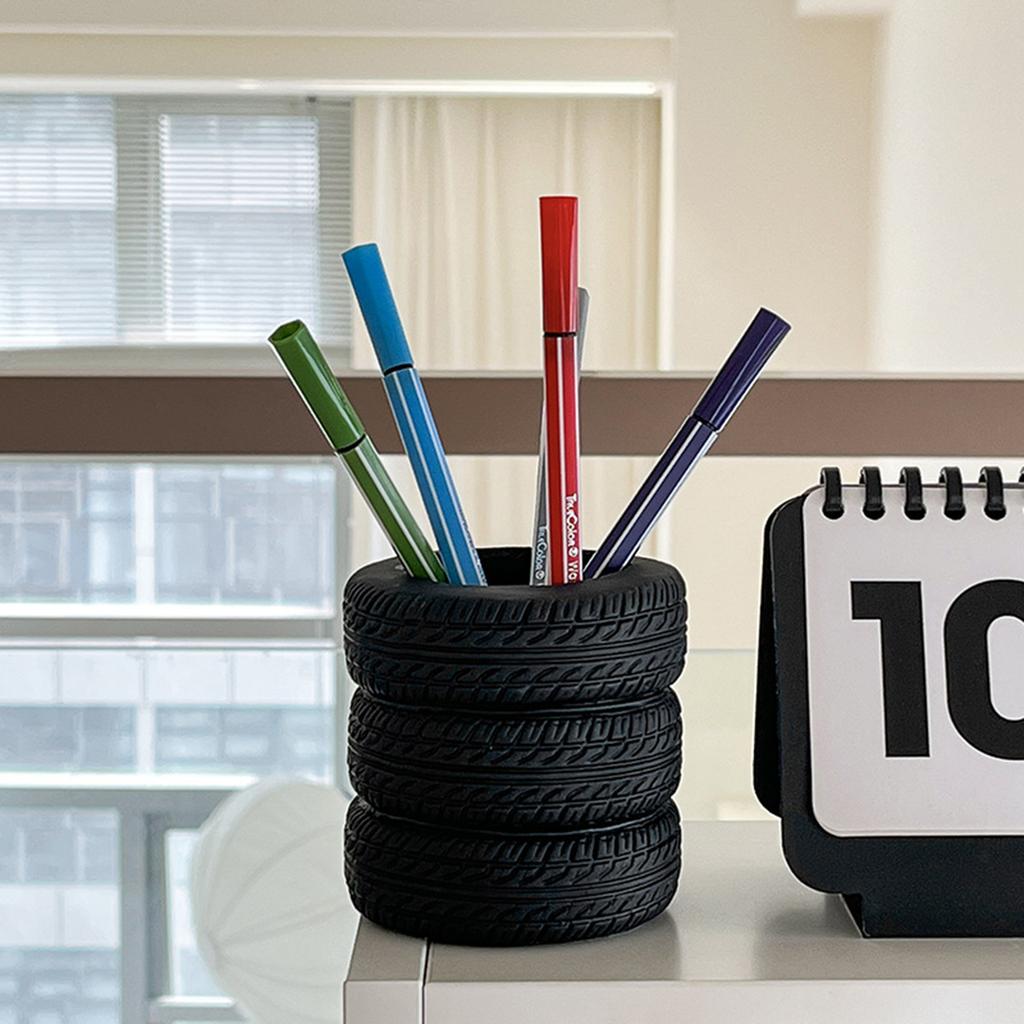 Creative Tire Shape Storage Box - Multifunctional Desktop Organizer for , Unique Home Decor Gift