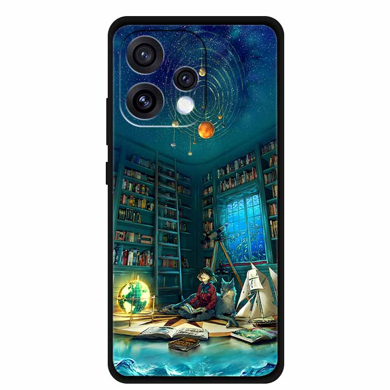 Чехол для Oppo Reno 15c Reno 15 PMD110 Мультяшный Мягкий Силиконовый Защитный Чехол для Телефона на Reno15 Reno15c CPH2825 Роскошный Бампер Coque
