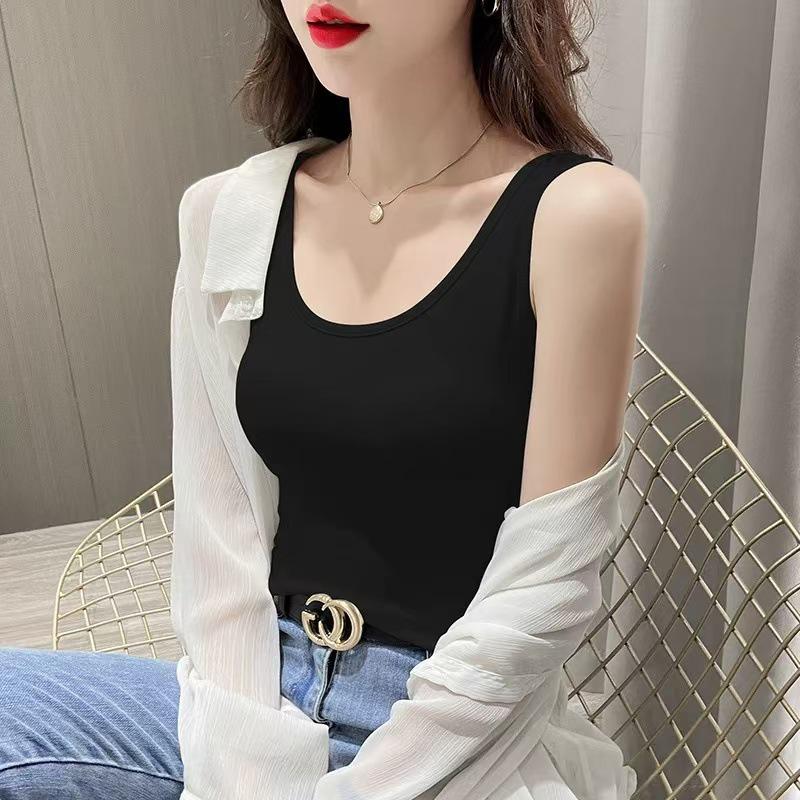 Топ-майка из модала большого размера с мягкими чашками для похудения - Дышащая и удобная