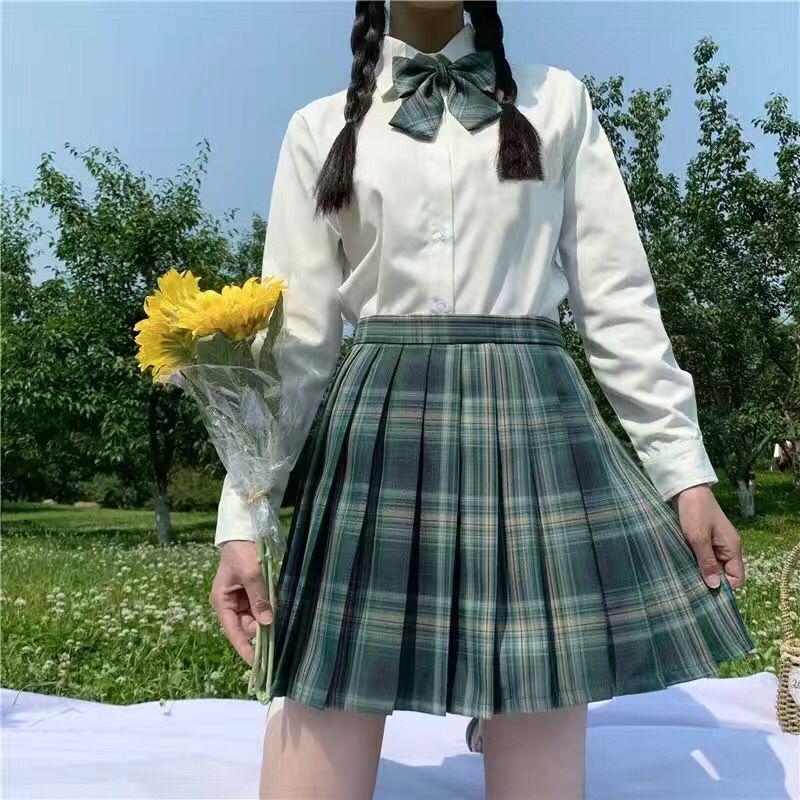 Authentic Japanese JK School Uniform Set - Gentle Cut Sailor Suit with Pleated Skirt