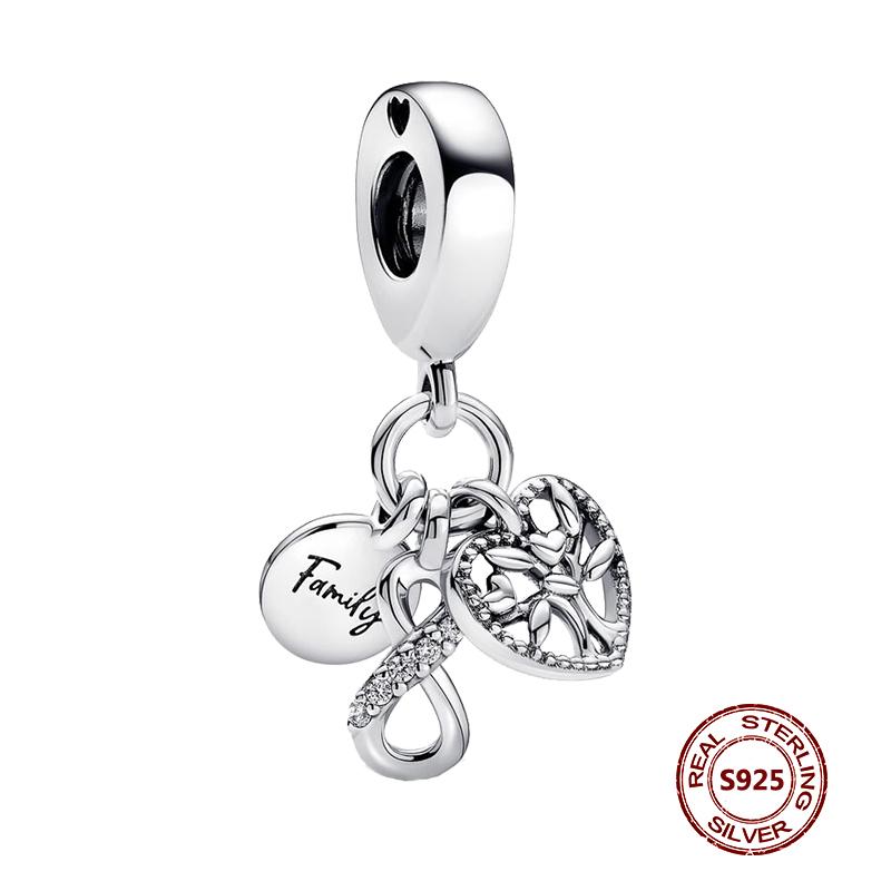 Подвески-хамелеоны, подходят модные оригинальные браслеты, серебро 925 пробы, циркон, осьминог, черепаха, бусина, бабочка, светлячок, подвеска, DIY изготовление ювелирных изделий