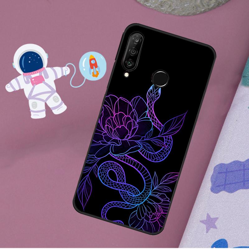 Цветок Змеи Для Huawei Nova 5T 9 10 SE 7i 8i 11i 12i Y60 Y61 Y70 Y72 Y73 Y90 Y91 P20 P40 P30 Lite Чехол