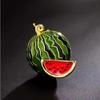 Enamel Small Watermelon Brooch, Cute Fruit Pin for Girls, Secure Clothes To Prevent Exposure, Clasp The Neckline and Corsage