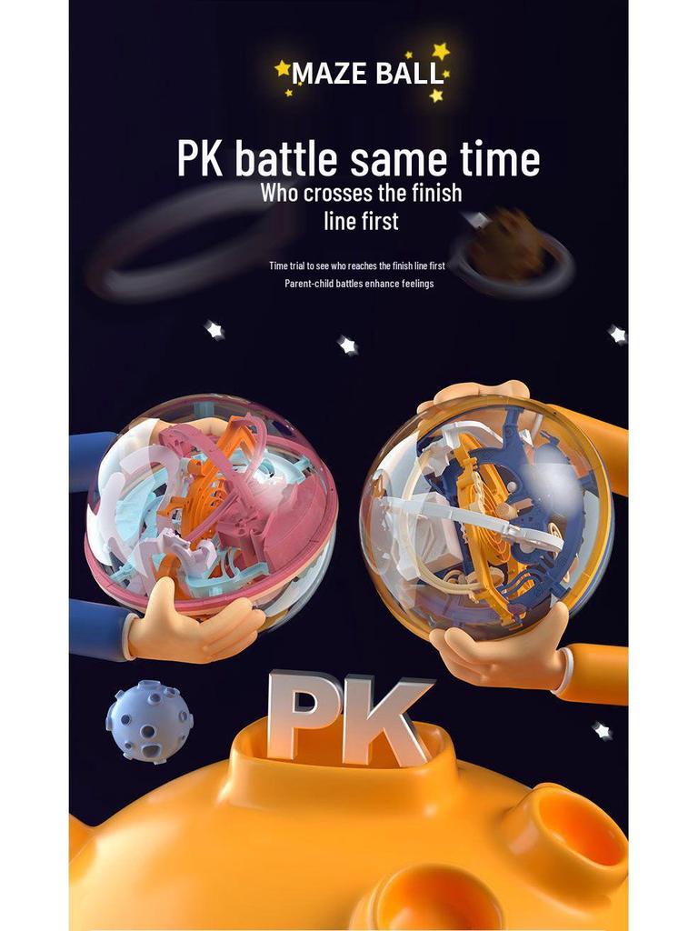 3D Maze Ball Puzzle: Educational Toy for Kids 6-8.