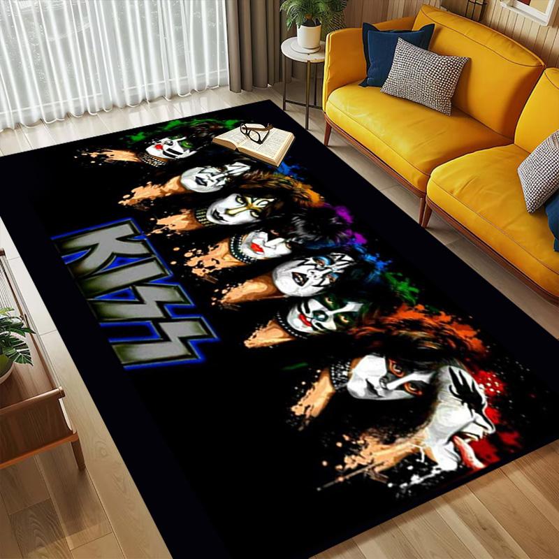 Kiss Band Living Room Nonslip Area Rug Soft Carpet For Bedroom Game Playroom Sofa Office Home Decor Doormat Christmas Gift C9302469