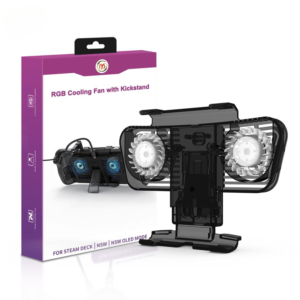 External LED Fan Cooling Cooler Holder Bracket For Steam Deck/Switch/Switch OLED Spare Part Accessories