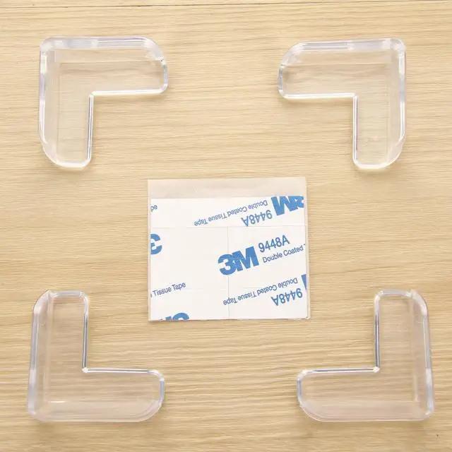 4Pcs Table Furniture Corner Edge Protector Guard Safety Transparent Silicone For Baby Kids Children