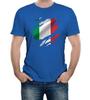 Torn Italy Flag Men's T-Shirt Italian Rome Country National Football