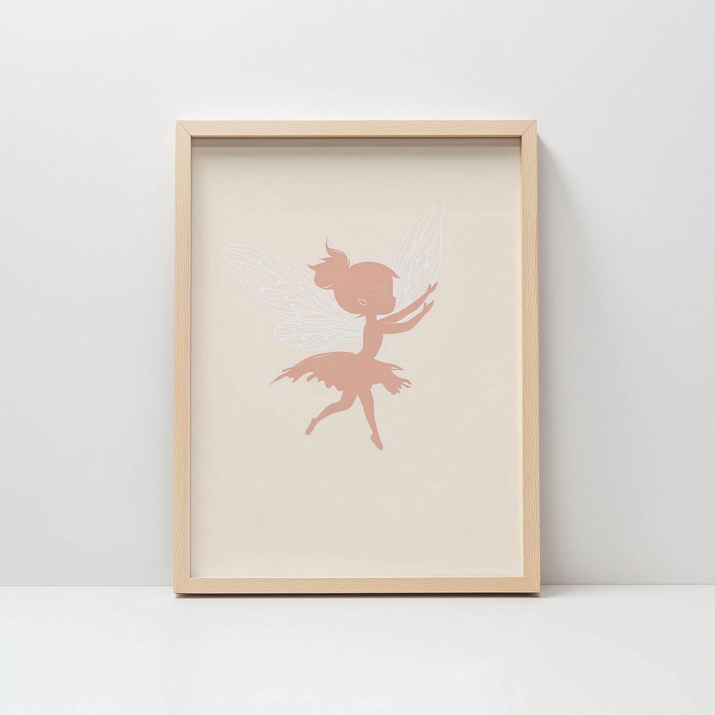 Plakat Magia Wróżki W Różu Plakat Magia Wróżki W Różu, 30X40 Cm, Bez Ramy, Płótno Premium Na Blejtramie