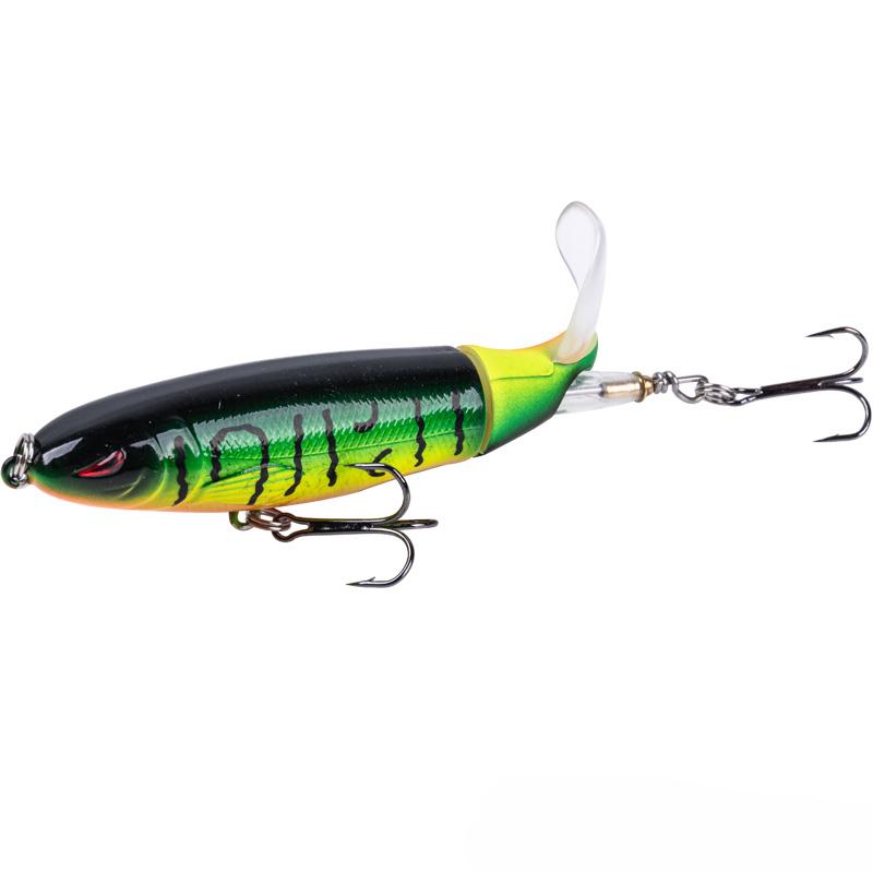 Whopper Popper Lure Pencil Propeller Bait Topwater FIshing Lure Blowups Baits Rotating Tail Fishing Tackle Crankbait Wobblers Hard Bait Lure Tractor