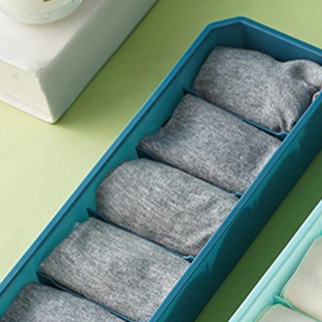 Коробка с отделениями для хранения нижнего белья, штабелируемый многофункциональный разделитель для организации носочного ящика