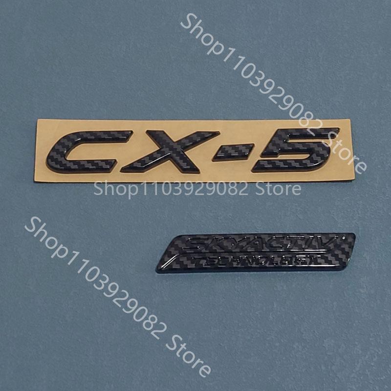 For Mazda 2 3 6 CX-5 CX-50 CX-30 CX-60 CX-90 SKYACTIV G SKYACTIV AWD black Rear Trunk Tail Logo Sticker Emblem Deca yvmsj22