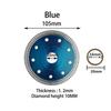 Турбо-алмазная пила, диск для резки гранита, мрамора, керамогранита, керамические лезвия 105/115/125 мм для угловой шлифовальной машины, алмазная пила