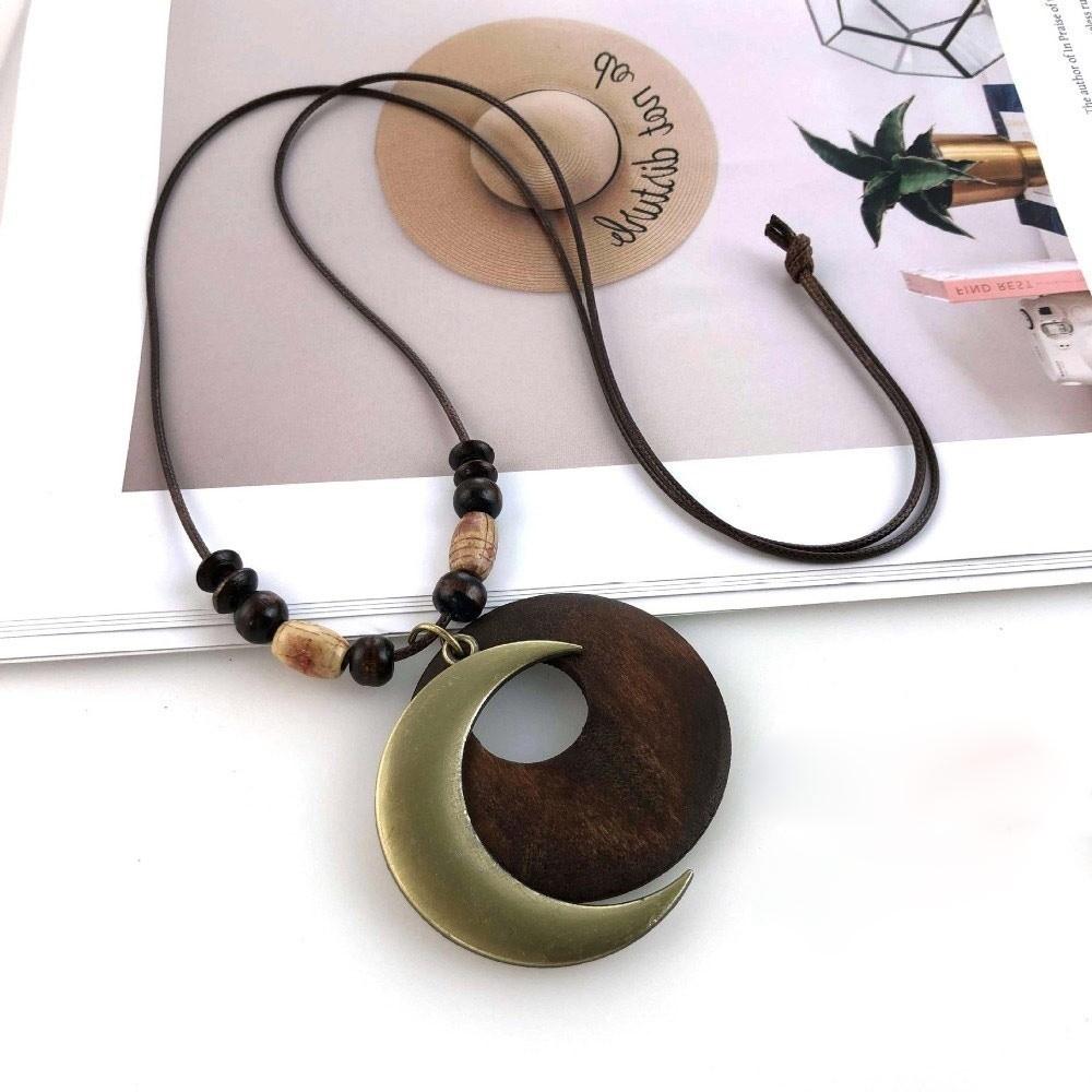 Бохо цепочка для свитера с полыми листьями, подвеска для одежды, винтажное ожерелье, подарки